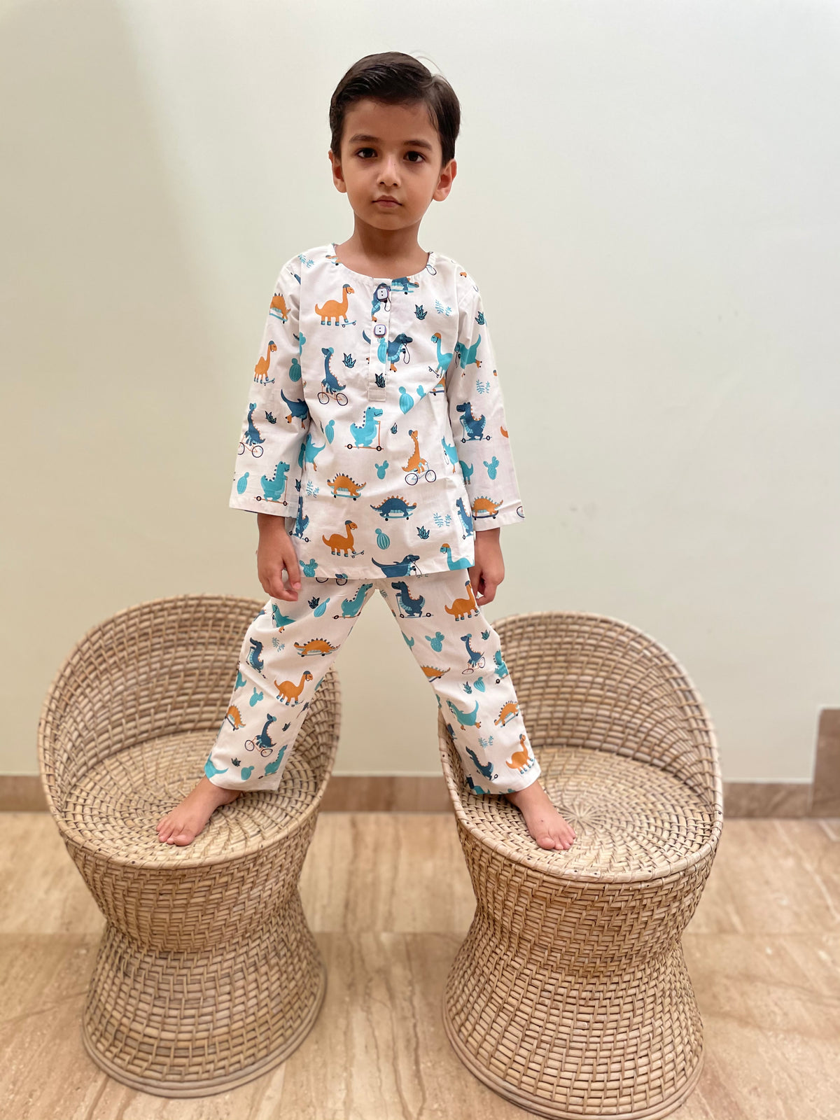 Dino on Wheels Night Suit