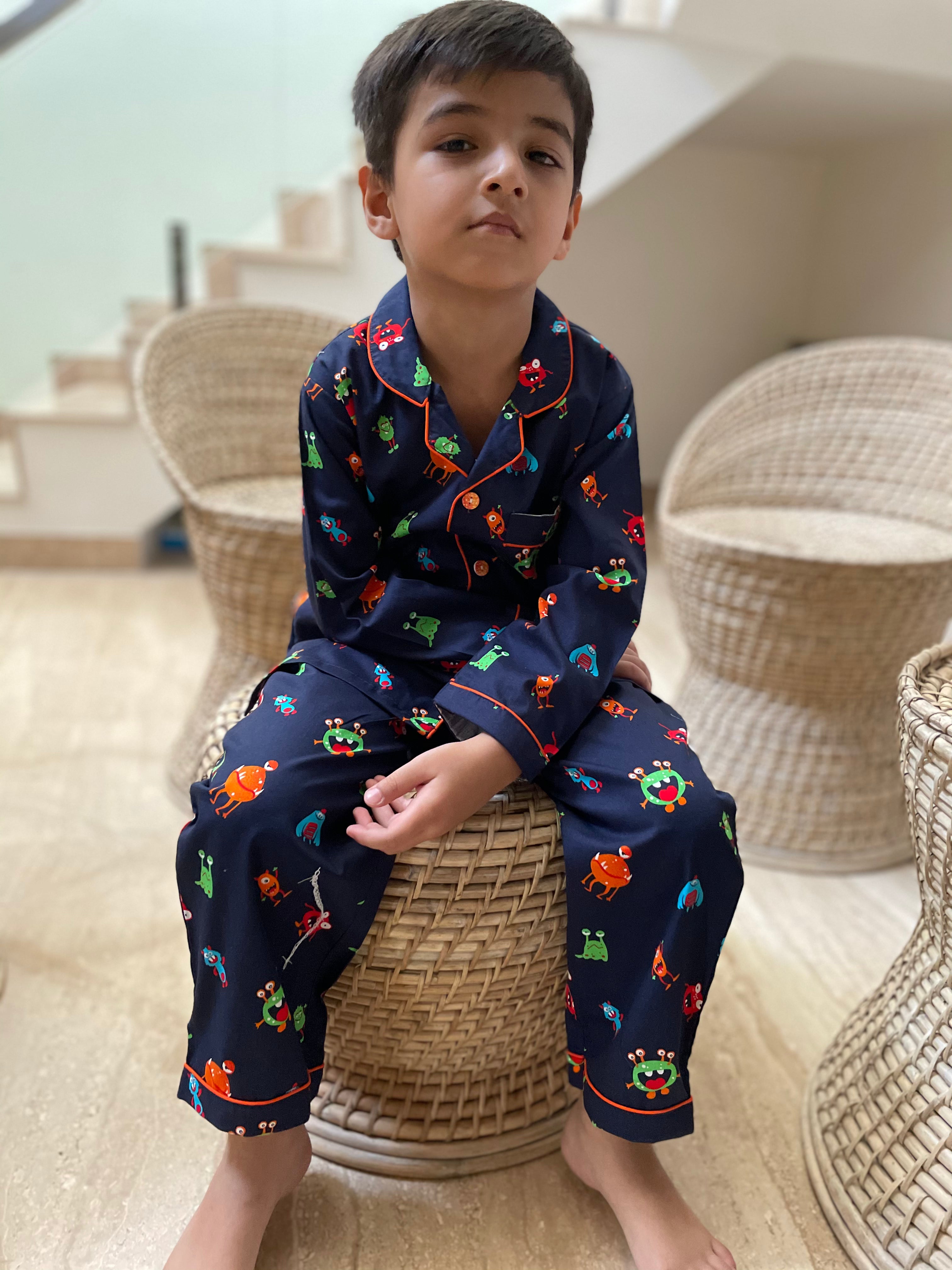 Friendly Monster Club Night Suit