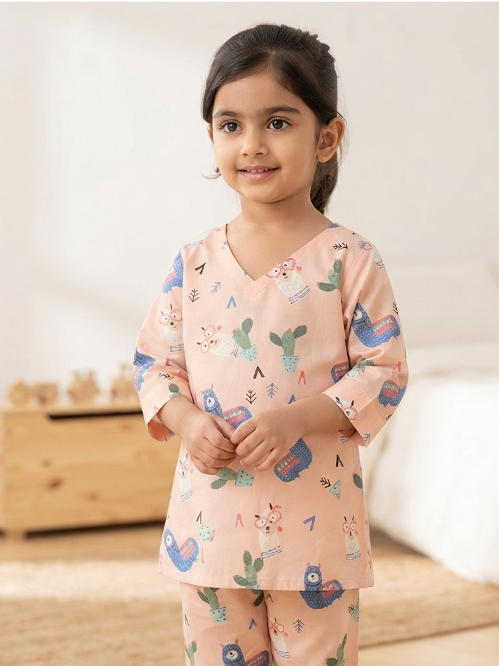 Llama Love Night Suit