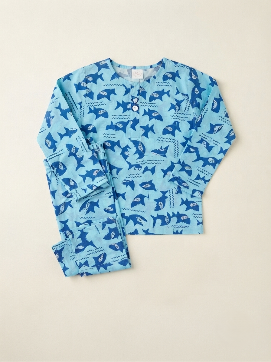 Shark Splash Night Suit
