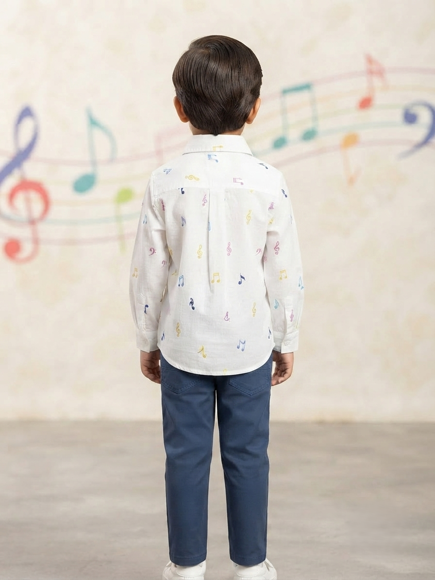 Little Musician Cotton Shirt