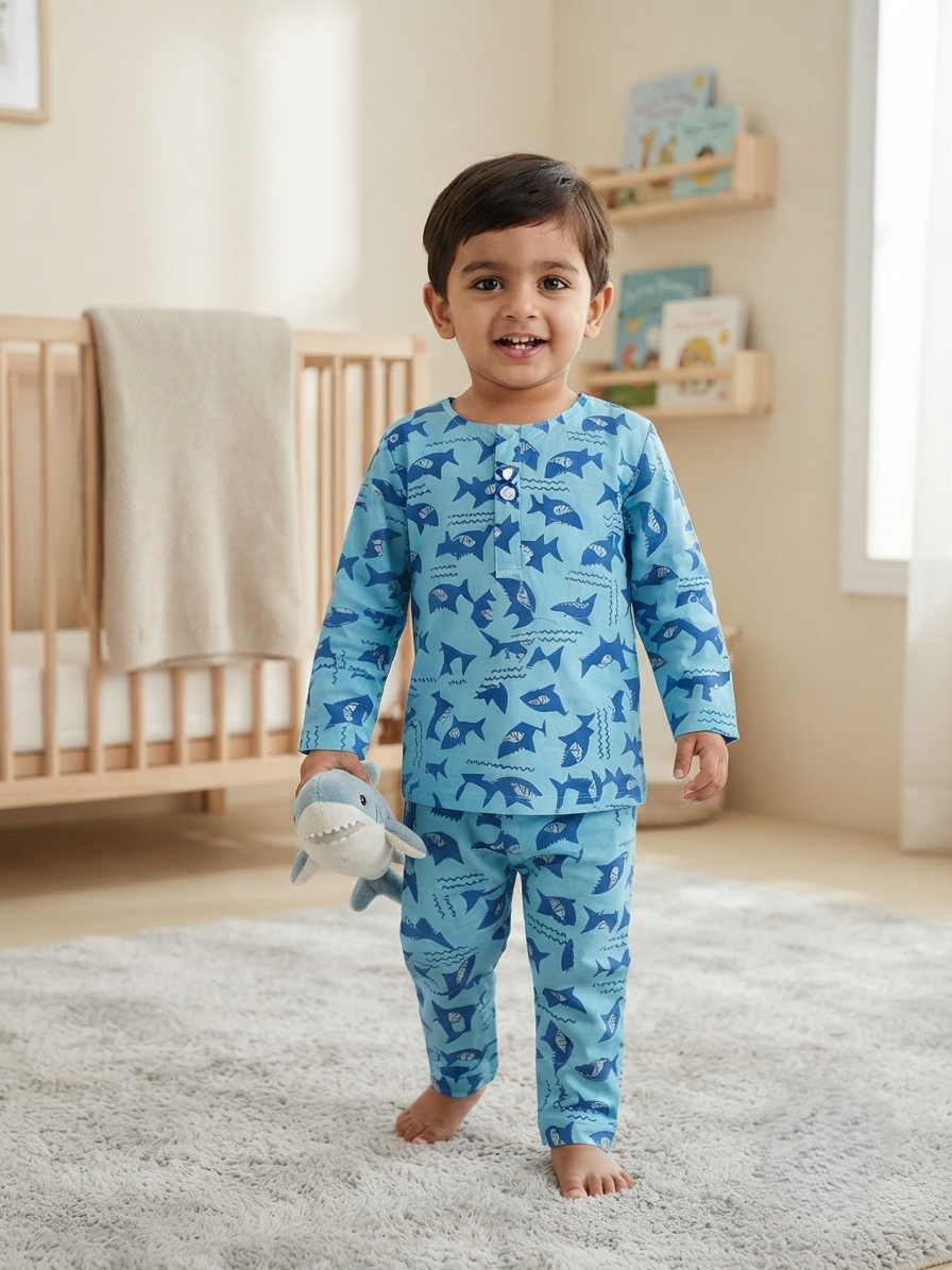Shark Splash Night Suit