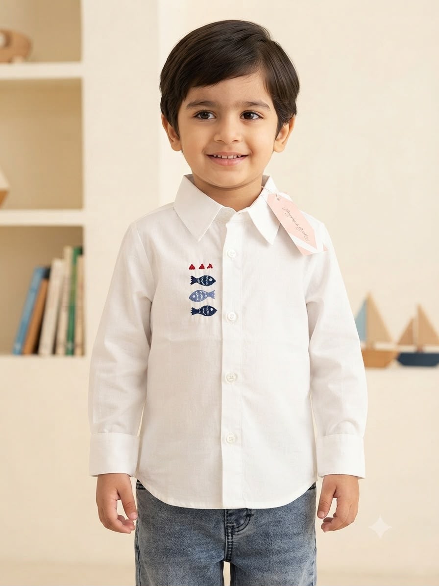 Coastal Charm White Shirt