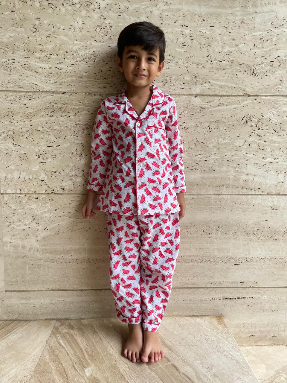 Watermelon Smiles Night Suit